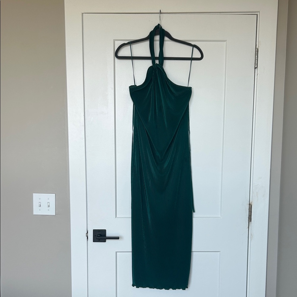 Chic Strapless Green Dress